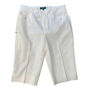 Bobby Jones White Bermuda Shorts Sz6 NWT